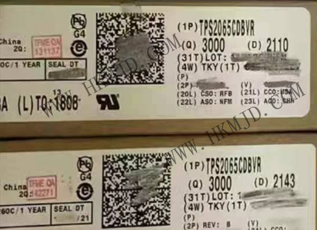 明佳達電子 —— 供應 [TI] TPS2065CDBVR 電源開關(guān) IC - 限流，配電開關(guān)